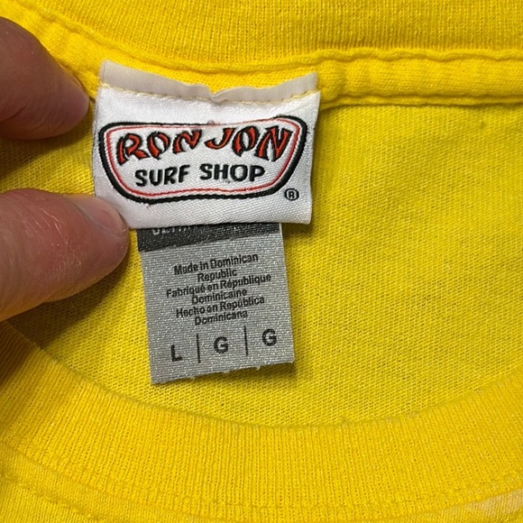 Ron Jon Surf Shop Yellow Pensacola Florida S/S Unisex T-Shirt LG - Picture 4 of 5